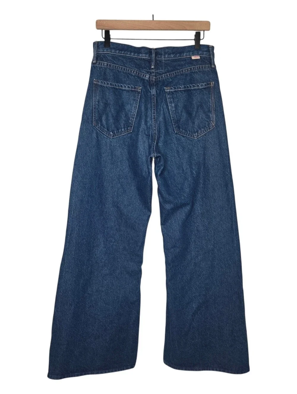 MOTHER Snacks Womens Yes Chef Wash The Lemon Twist Sneak Wide Leg Denim Jeans 28 - Picture 3 of 15